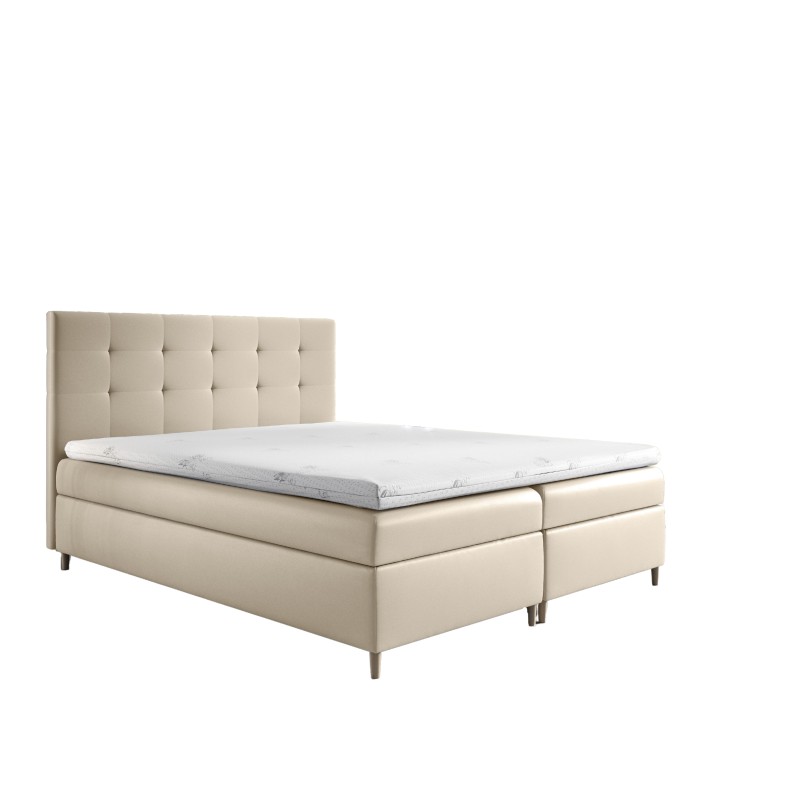 Tivaro continental bed with a bedding storage in Soft 33 fabric Tivaro continental bed with a bedding storage in Soft 33 fabric