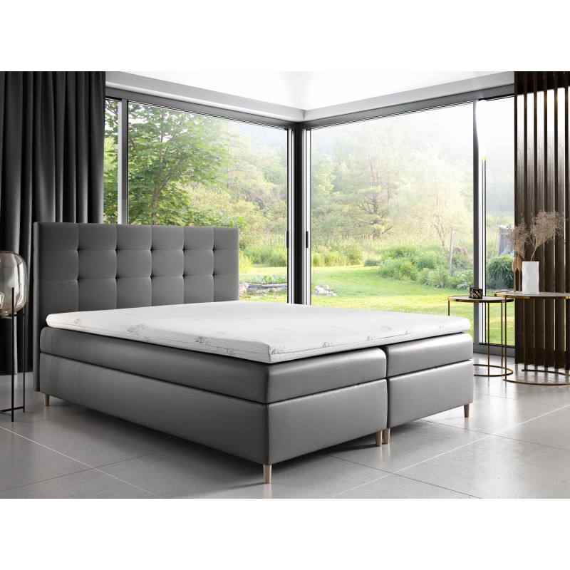 Tivaro continental bed with a bedding container, fabric Soft 29 Tivaro continental bed with a bedding container, fabric Soft 29