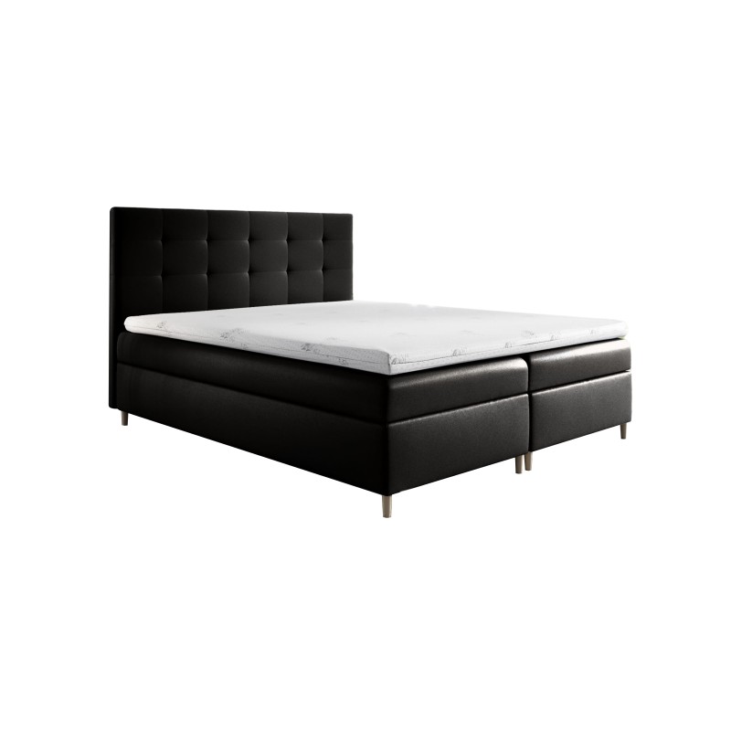 Continental bed Tivaro with bedding storage, fabric Soft 11 Continental bed Tivaro with bedding storage, fabric Soft 11