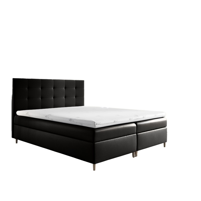 Continental bed Tivaro with bedding storage, fabric Soft 11 Continental bed Tivaro with bedding storage, fabric Soft 11