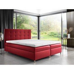Tivaro continental bed with bedding storage in Soft 10 fabric