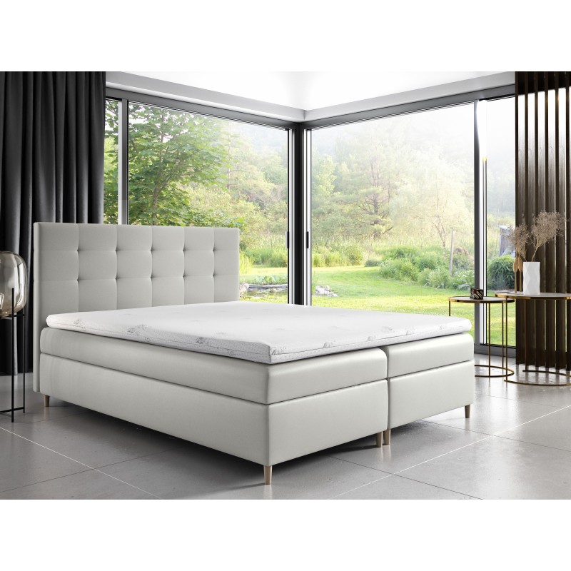 Tivaro continental bed with bedding storage in Soft 17 fabric Tivaro continental bed with bedding storage in Soft 17 fabric