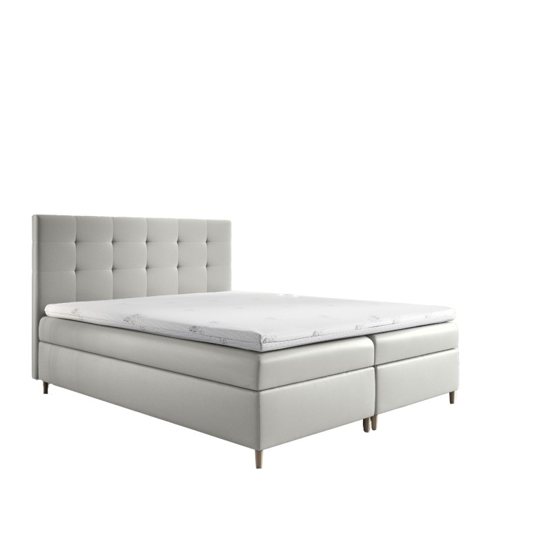 Tivaro continental bed with bedding storage in Soft 17 fabric Tivaro continental bed with bedding storage in Soft 17 fabric