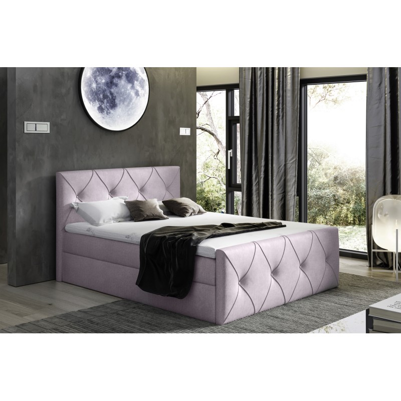 Virox Lux continental bed with a bedding storage compartment, fabric Monolith 62 Virox Lux continental bed with a bedding storage compartment, fabric Monolith 62