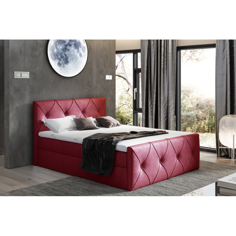 Virox Lux continental bed with a bedding storage compartment, fabric Monolith 59 Virox Lux continental bed with a bedding storage compartment, fabric Monolith 59