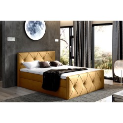 Virox Lux continental bed with a bedding container in Monolith 48 fabric Virox Lux continental bed with a bedding container in Monolith 48 fabric
