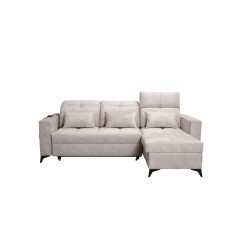 Luxury Zeni Corner Sofa with Sleeping Function in Velvet Fabric, Wave 1 | Your Place for Comfort Luxury Zeni Corner Sofa with Sleeping Function in Velvet Fabric, Wave 1 | Your Place for Comfort