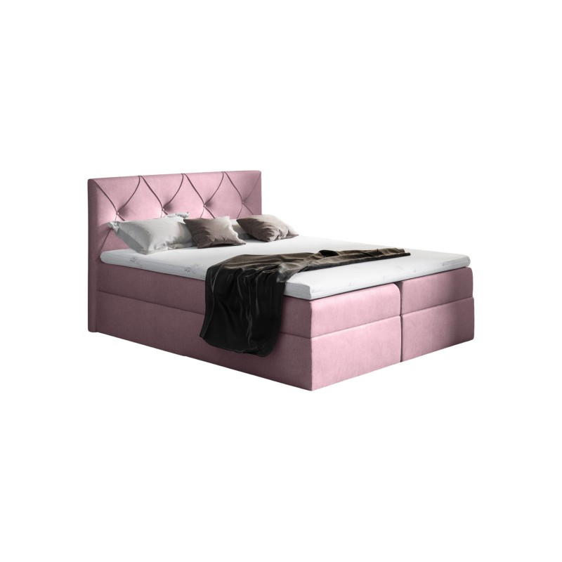 Virox continental bed with bedding storage, fabric Fancy 63 Virox continental bed with bedding storage, fabric Fancy 63