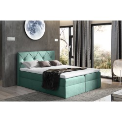 Kontinentalbett Virox mit Bettkasten Stoff Fancy 36