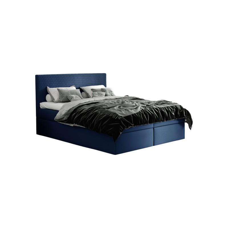 Nolivo continental bed with a storage container for bedding, fabric Riviera 81 Nolivo continental bed with a storage container for bedding, fabric Riviera 81
