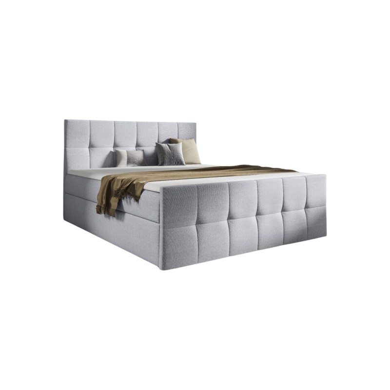 Aurevo continental bed with a bedding storage container, fabric Inari 91 Aurevo continental bed with a bedding storage container, fabric Inari 91