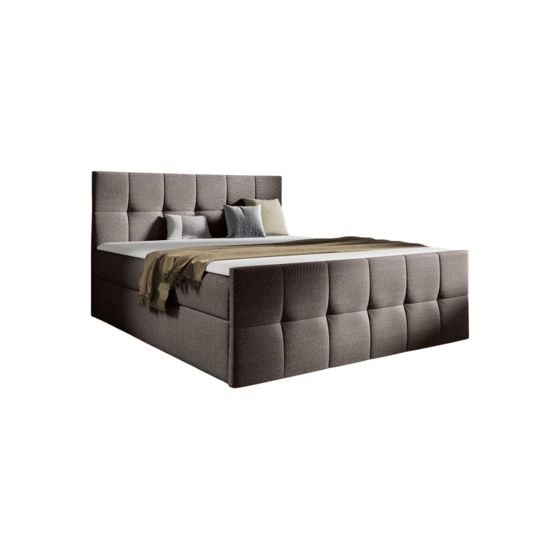 Continental bed Aurevo with a bedding container, fabric Inari 27 Continental bed Aurevo with a bedding container, fabric Inari 27