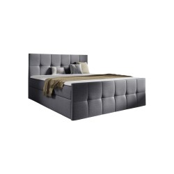 Aurevo continental bed with a bedding container in Fancy 96 fabric Aurevo continental bed with a bedding container in Fancy 96 fabric