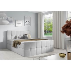 Aurevo continental bed with a bedding container, fabric Fancy 85