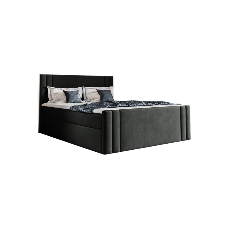 Sovo continental bed with a bedding storage compartment, fabric Amor velvet 4322 Sovo continental bed with a bedding storage compartment, fabric Amor velvet 4322