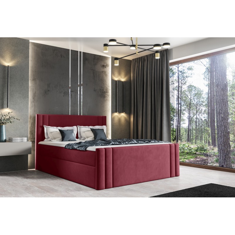 Kontinentalbett Sovo mit Bettkasten Stoff Amor Velvet 4307 Kontinentalbett Sovo mit Bettkasten Stoff Amor Velvet 4307