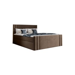 Sovo continental bed with a storage compartment for bedding, fabric Amor velvet 4301 Sovo continental bed with a storage compartment for bedding, fabric Amor velvet 4301