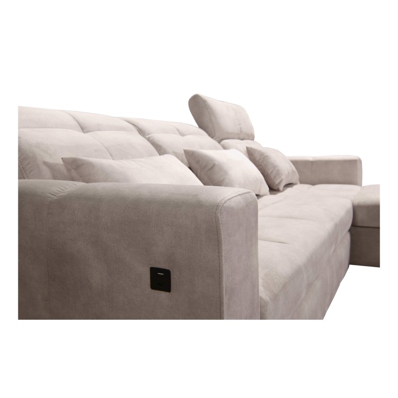 Luxury Zeni Corner Sofa with Sleeping Function in Velvet Fabric, Wave 1 | Your Place for Comfort Luxury Zeni Corner Sofa with Sleeping Function in Velvet Fabric, Wave 1 | Your Place for Comfort