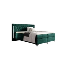 Arius Continental Bed Decorative quilting with LED lighting on the headboard, fabric Monolith 37 Arius Continental Bed Decorative quilting with LED lighting on the headboard, fabric Monolith 37