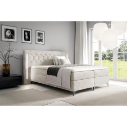 Arius Continental Bed Decorative Quilting with LED Lighting on the Headboard Fabric Fresh 01