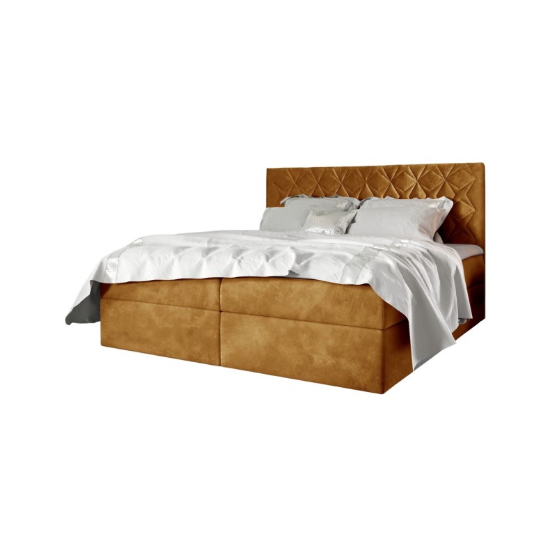 Zendo VII continental bed with bedding storage, fabric Fresh 37 Zendo VII continental bed with bedding storage, fabric Fresh 37