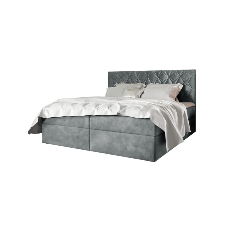 Zendo VII continental bed with a bedding container, fabric Fresh 32 Zendo VII continental bed with a bedding container, fabric Fresh 32