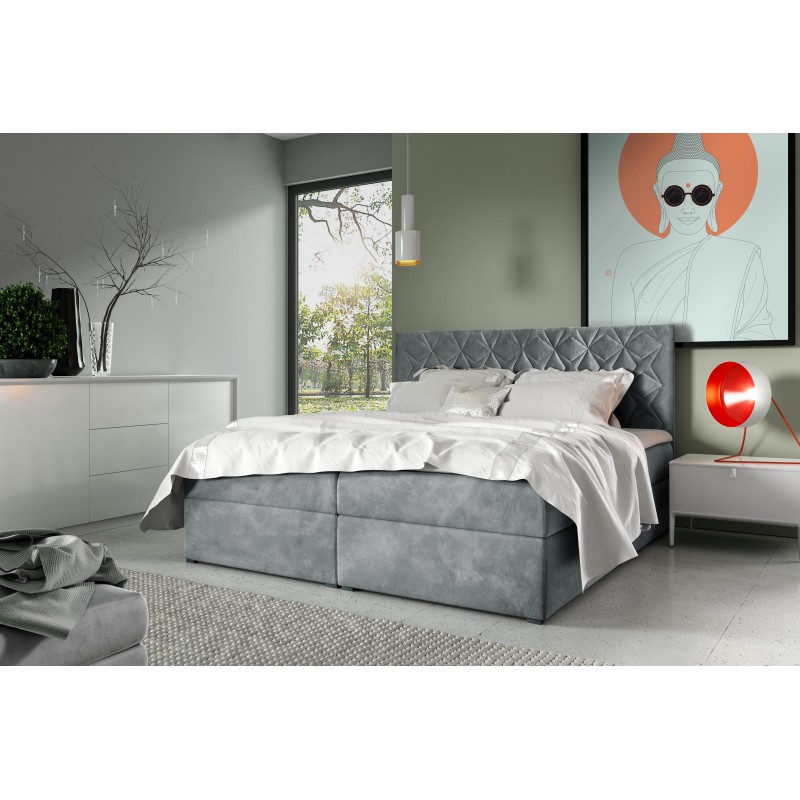 Kontinentalbett Zendo VII mit Bettkasten Stoff Fresh 32 Kontinentalbett Zendo VII mit Bettkasten Stoff Fresh 32