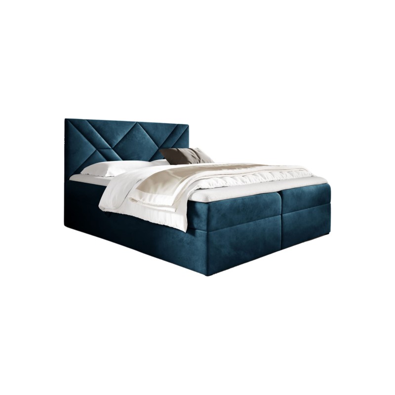 Zendo VI continental bed with a storage container for bedding, fabric Fresh 11 Zendo VI continental bed with a storage container for bedding, fabric Fresh 11