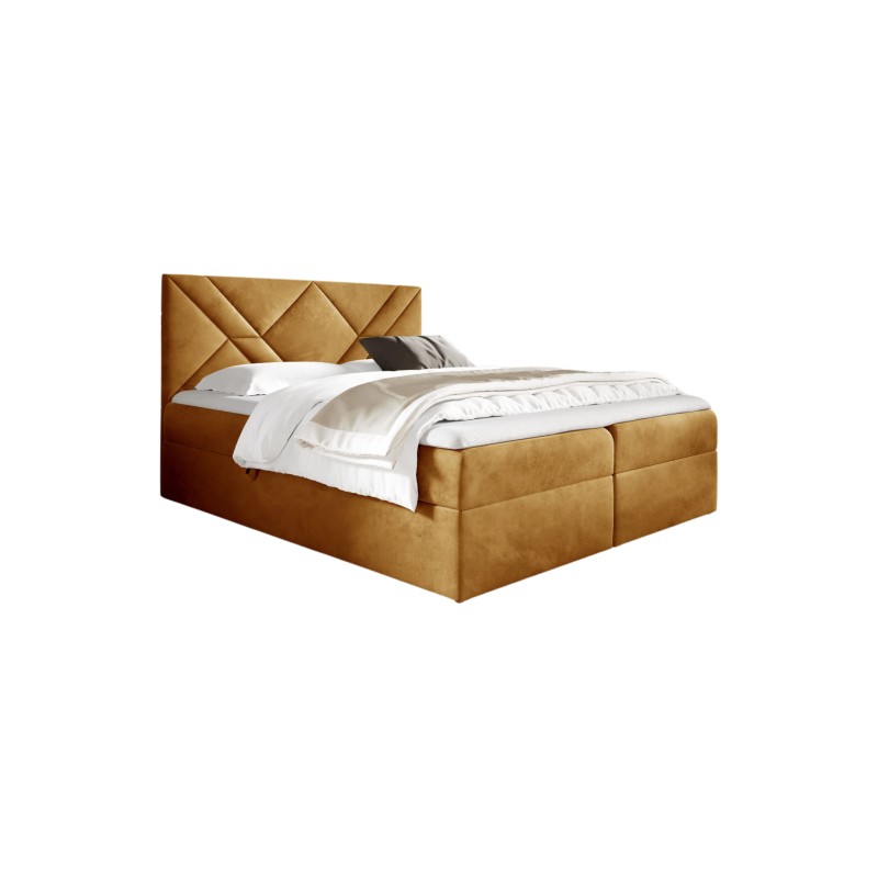 Zendo VI continental bed with a storage container for bedding, fabric Fresh 37 Zendo VI continental bed with a storage container for bedding, fabric Fresh 37