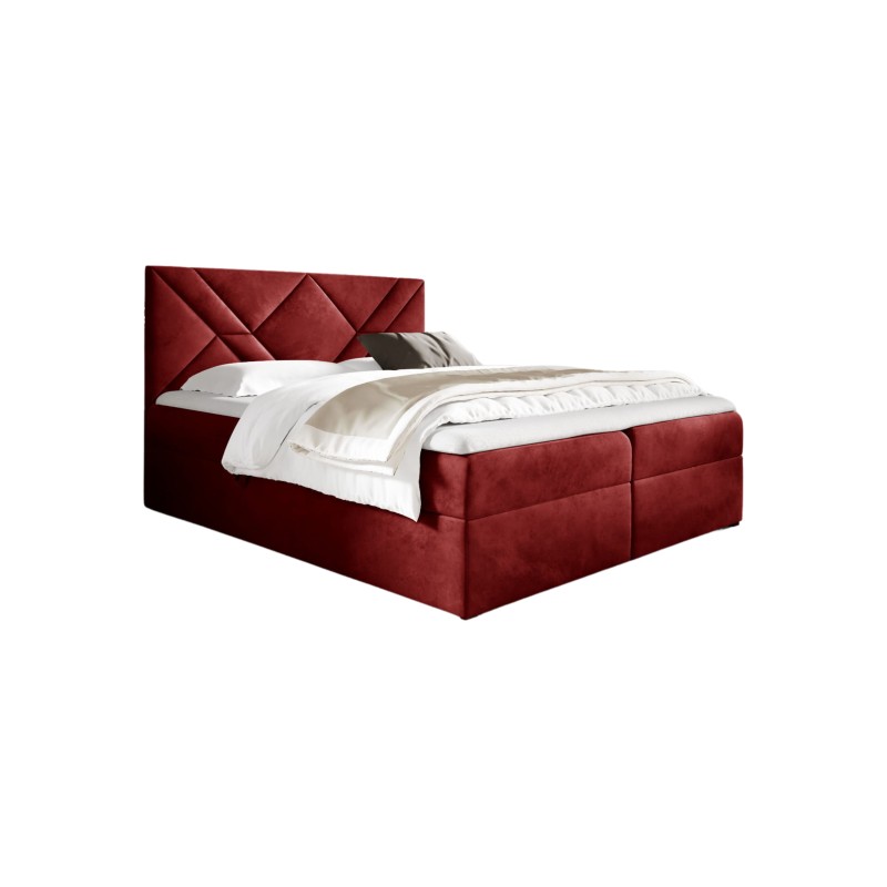 Zendo VI continental bed with bedding storage in Fresh 8 fabric Zendo VI continental bed with bedding storage in Fresh 8 fabric