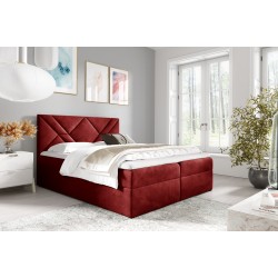 Zendo VI continental bed with bedding storage in Fresh 8 fabric