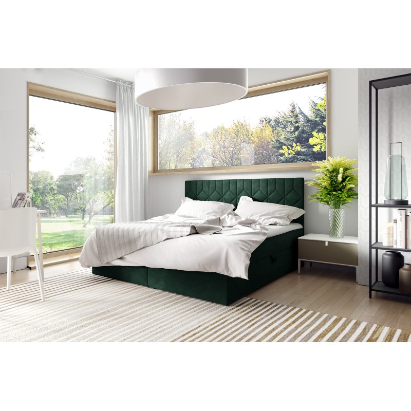 Zendo V continental bed with storage for bedding fabric Fresh 13 Zendo V continental bed with storage for bedding fabric Fresh 13