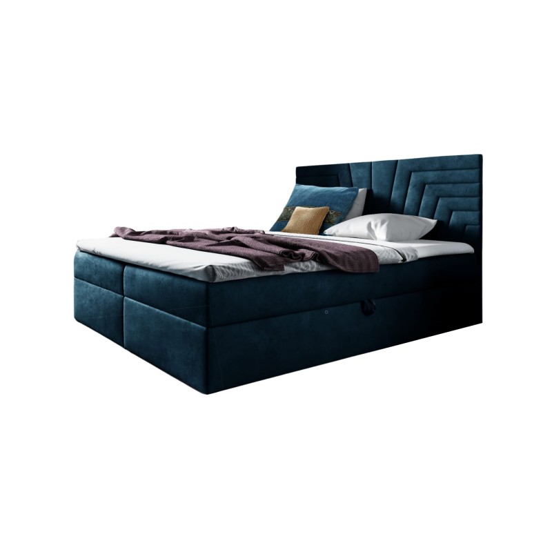 Zendo IV continental bed with a bedding container, fabric Fresh 11 Zendo IV continental bed with a bedding container, fabric Fresh 11