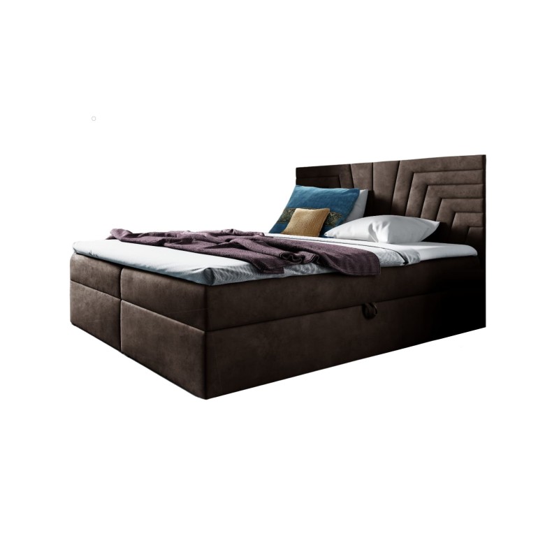 Zendo IV continental bed with a bedding storage container, fabric Fresh 4 Zendo IV continental bed with a bedding storage container, fabric Fresh 4
