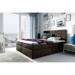 Zendo IV continental bed with a bedding storage container, fabric Fresh 4