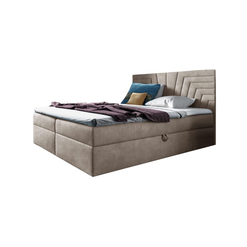 Continental bed Zendo IV with bedding storage fabric Fresh 2 Continental bed Zendo IV with bedding storage fabric Fresh 2
