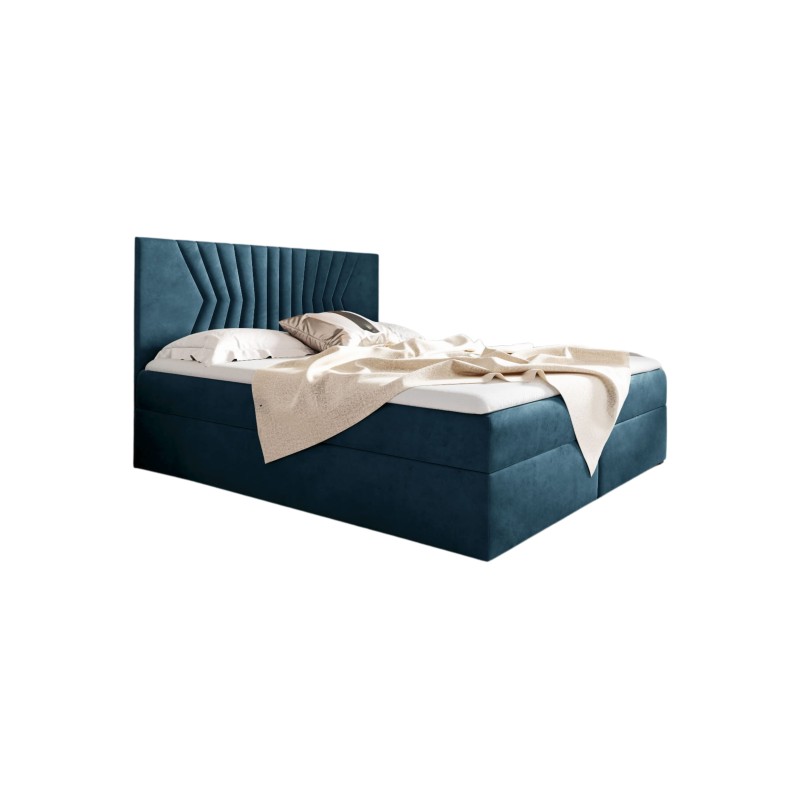 Zendo II continental bed with bedding storage, fabric Fresh 11 Zendo II continental bed with bedding storage, fabric Fresh 11