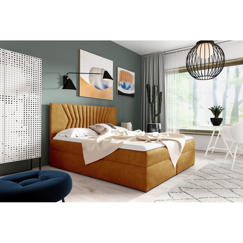 Kontinentalbett Zendo II mit Bettkasten Stoff Fresh 37 Kontinentalbett Zendo II mit Bettkasten Stoff Fresh 37