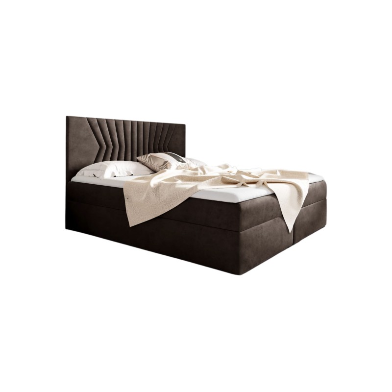 Zendo II continental bed with a bedding storage container, fabric Fresh 4 Zendo II continental bed with a bedding storage container, fabric Fresh 4