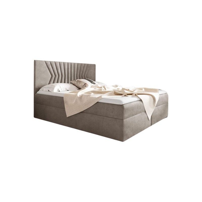 Zendo II continental bed with a bedding container, fabric Fresh 2 Zendo II continental bed with a bedding container, fabric Fresh 2