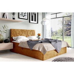 Cama continental Zendo con contenedor para ropa de cama tela Fresh 37