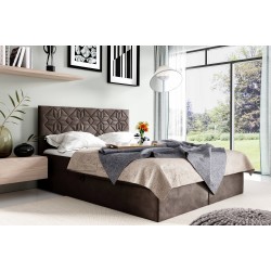 Cama continental Zendo con contenedor para ropa de cama, tela Fresh 4