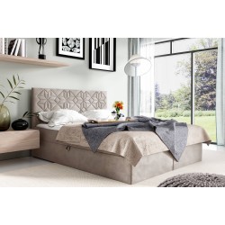 Cama continental Zendo con contenedor para ropa de cama tela Fresh 2