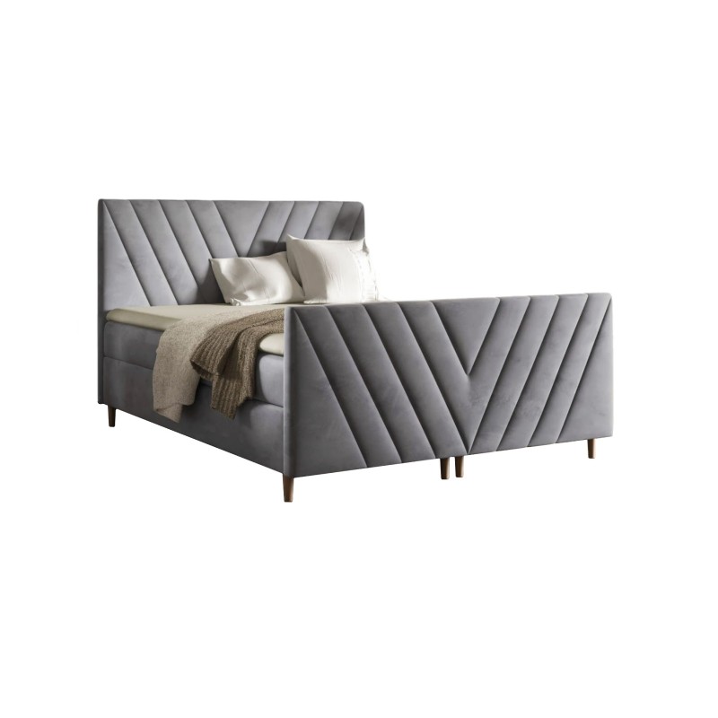 Cama continental Karo Plus con contenedor para ropa de cama tela Fresh 32 Cama continental Karo Plus con contenedor para ropa de cama tela Fresh 32