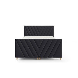 Cama continental Karo Plus con contenedor para ropa de cama, tela Fresh 17 Cama continental Karo Plus con contenedor para ropa de cama, tela Fresh 17