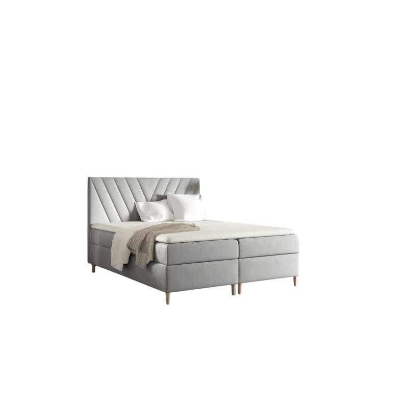 Cama continental Karo con contenedor para ropa de cama, tela Fresh 84 Cama continental Karo con contenedor para ropa de cama, tela Fresh 84