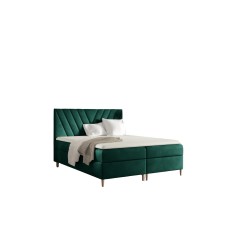 Cama continental Karo con contenedor para ropa de cama, tela Fresh 37 Cama continental Karo con contenedor para ropa de cama, tela Fresh 37