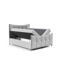 Elmo Lux continental bed with a storage compartment for bedding, fabric Fresh 13 Elmo Lux continental bed with a storage compartment for bedding, fabric Fresh 13