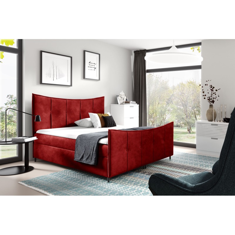 Continental bed Elmo Lux with bedding storage, fabric Fresh 8 Continental bed Elmo Lux with bedding storage, fabric Fresh 8