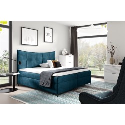 Elmo continental bed with a storage container for bedding, fabric Fresh 11